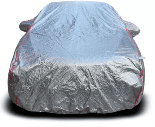 Car Body Cover For Toyota Vellfire With Mirror Pockets Silver - Image 3