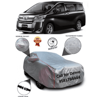 Car Body Cover For Toyota Vellfire With Mirror Pockets Silver