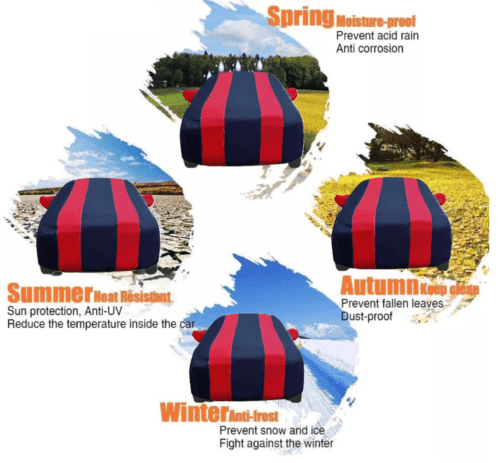 Car Cover for Ford EcoSport with Mirror Pockets Triple Stitched - Image 2