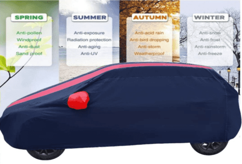 Car Cover for Ford EcoSport with Mirror Pockets Triple Stitched - Image 3