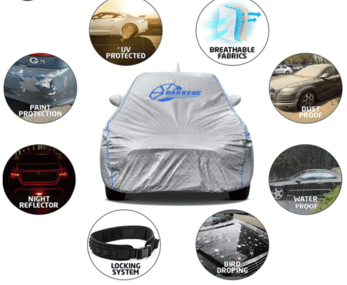 Waterproof Car Body Cover with Mirror Pocket for Ford Ecosport - Image 2