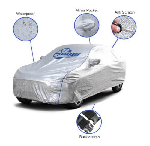 Waterproof Car Body Cover with Mirror Pocket for Ford Ecosport - Image 3