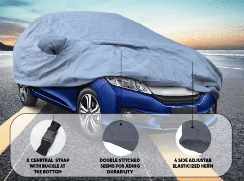 Car Body Cover For Ford Aspire With Mirror Pockets Waterproof - Image 2