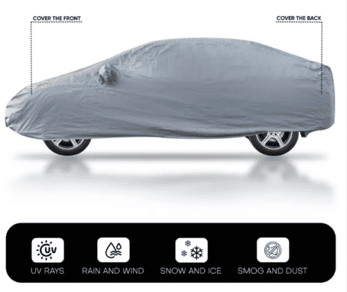 Car Body Cover For Ford Aspire With Mirror Pockets Waterproof - Image 4