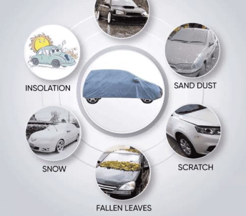 Water and Dust Resistant Car Body Cover For Renault Kwid - Image 3