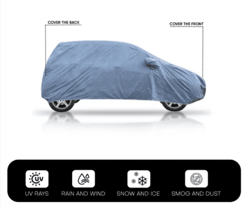 Water and Dust Resistant Car Body Cover For Renault Kwid - Image 4