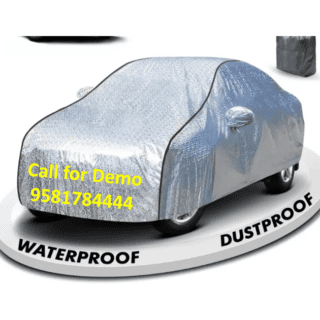 Car Body Cover For Renault Kwid With Mirror Pockets Silver