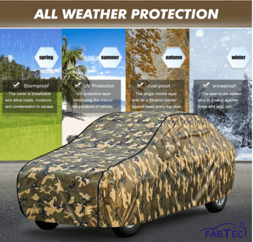 Waterproof Car Body Cover Compatible with Renault Kwid Triple Stitched - Image 2