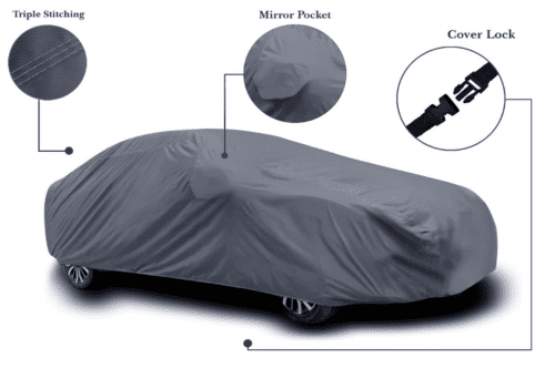 Renault Duster Car Body Cover Waterproof with Triple Stitched - Image 3