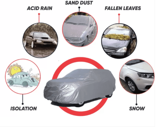 Car Body Cover For Nissan Duster With Mirror Pockets Waterproof - Image 3