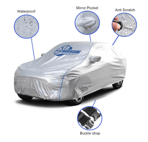 Renault Triber Car Body Cover Waterproof with Antenna Pocket - Image 2