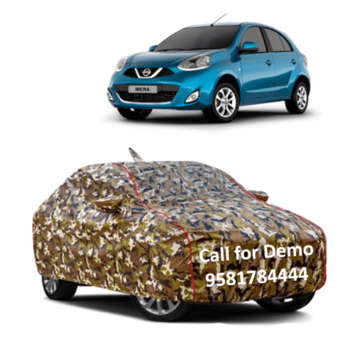 Car Body Cover Waterproof for Nissan Micra with Triple Stitch