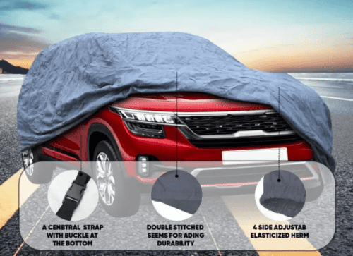 Waterproof Car Body Cover For Nissan Terrano with Mirror Pockets - Image 2