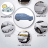Waterproof Car Body Cover For Nissan Terrano with Mirror Pockets - Image 3