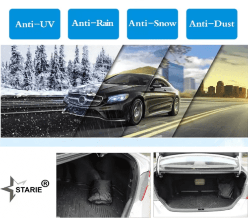 Car Body Cover For Nissan Terrano With Mirror Pockets Waterproof - Image 3