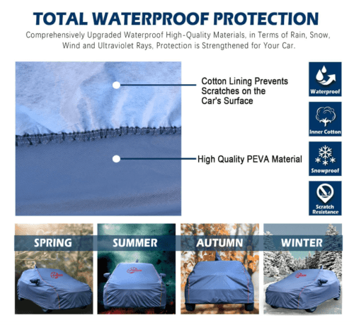 Skoda Kushaq Car Body Cover All Weather Proof - Image 4