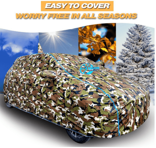 Skoda Kushaq Car Body Cover Waterproof With Antenna Pocket - Image 2