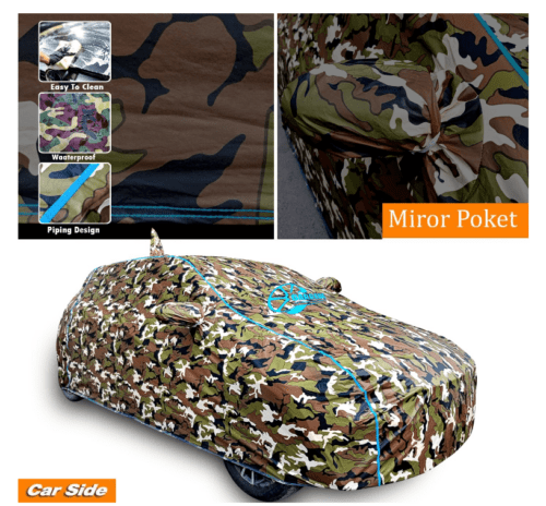 Skoda Kushaq Car Body Cover Waterproof With Antenna Pocket - Image 3