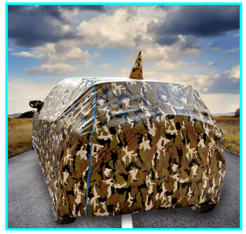 Skoda Kushaq Car Body Cover Waterproof With Antenna Pocket - Image 5