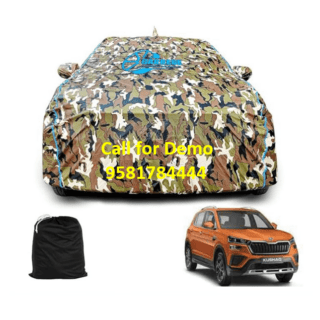Skoda Kushaq Car Body Cover Waterproof With Antenna Pocket
