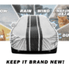 Waterproof Car Body Cover for Skoda Slavia with Mirror Pocket - Image 3