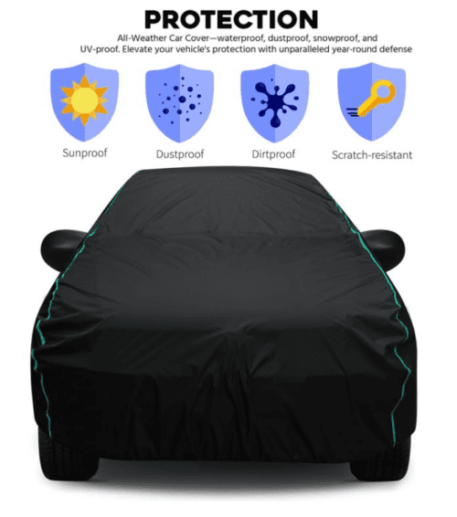 Skoda Slavia Car Full Body Cover Water Dust UV-Ray Protection - Image 5