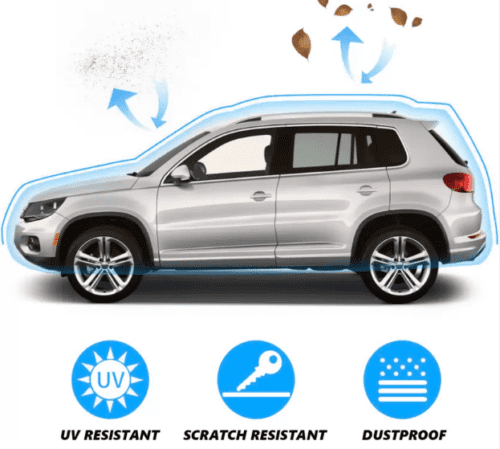 Waterproof Car Body Cover For Skoda Slavia With Mirror Pockets - Image 3