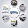 Waterproof Car Body Cover For Skoda Rapid With Mirror Pockets - Image 3