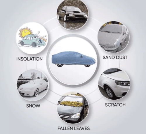 Waterproof Car Body Cover For Skoda Rapid With Mirror Pockets - Image 3