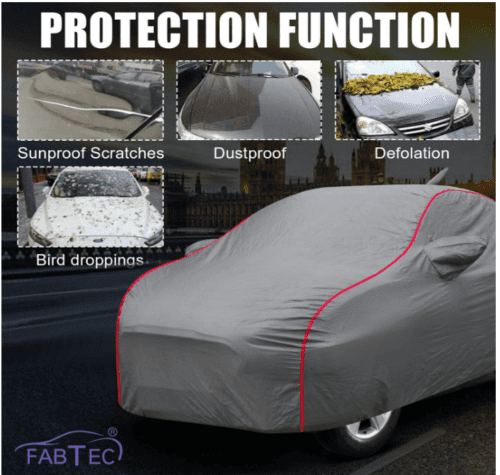 Car Body Cover Compatible with Skoda Rapid with Mirror Pockets - Image 2