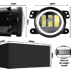 Fog Lamp 4 Inch  For Car Maruti Brezza Fog Light - Image 3
