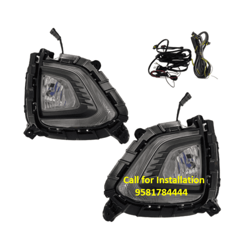 Fog LED Lamp Set With DRL For Hyundai Creta