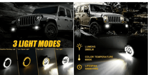 Tata Indigo LED Fog Lamp Unit Bulb Included - Image 2