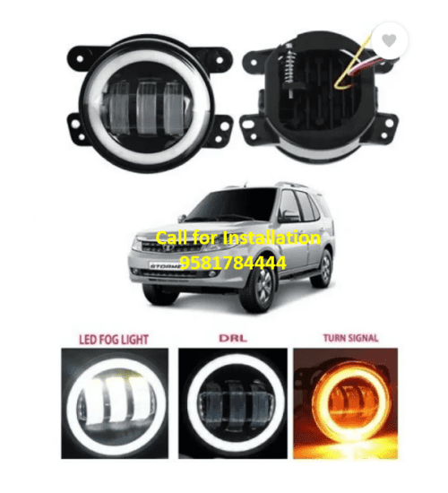 LED Fog Light Unit for Tata Safari Storme Bulb Included