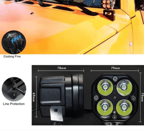 LED Fog Lamp Unit for TATA Safari Bulb Included - Image 3