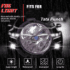 Car Fog Lights with Bezel and Wiring for Tata Punch - Image 2