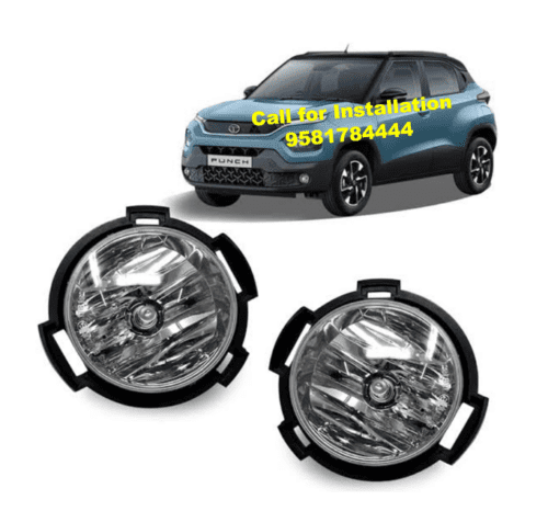 TATA Punch Fog Lamp Light Halogen Waterproof Color Yellow