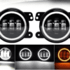 LED White fog lamp 4 inch 60w for Mahindra Thar - Image 2