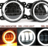 LED White fog lamp 4 inch 60w for Mahindra Thar - Image 3