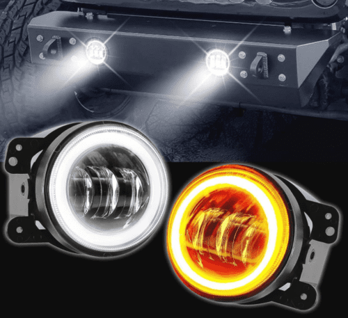 LED White fog lamp 4 inch 60w for Mahindra Thar - Image 4