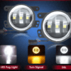 Mahindra Thar Fog Lights 4 Inch LED High Beam - Image 3