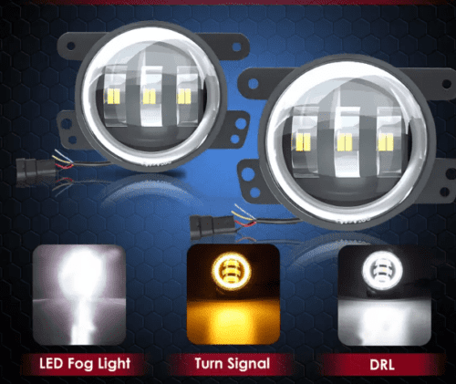 Mahindra Thar Fog Lights 4 Inch LED High Beam - Image 3