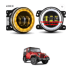 LED Fog Lamp Unit for Mahindra Thar Included Bulb