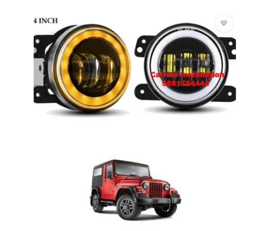 LED Fog Lamp Unit for Mahindra Thar Included Bulb