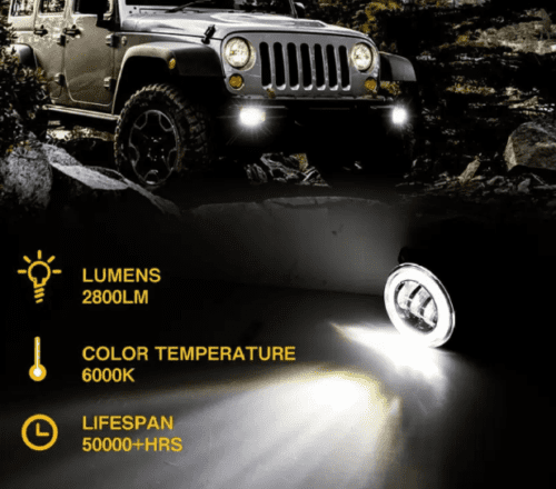 Mahindra Xylo Car LED Fog Light Unit Waterproof - Image 3