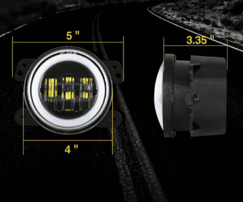 Chevrolet Enjoy 4 Inch LED Fog Light Unit - Image 3