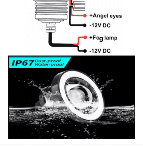Chevrolet Enjoy  Angel Eye LED Fog Lamp Unit - Image 4