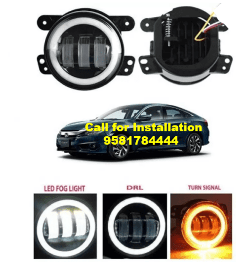 Honda Civic Car 4 Inch LED Fog Light Unit Waterproof