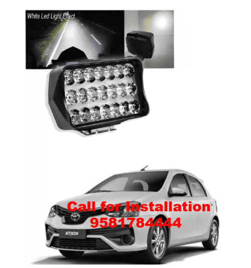 21 Led White Fog Light For Toyota Etios Car