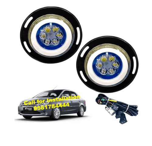 LED Fog Light with wiring kit for Toyota Etios